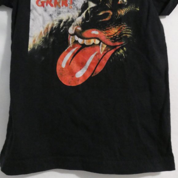 THE ROLLING STONES Grrr! Unisex black graphic T-shirt, small, GUC - Picture 7 of 11